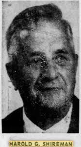 Harold Goss “Bob” Shireman (1900-1973)