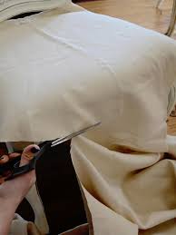 Cut two identical pieces of dining chair covers that are 2 inches longer and 2 inches wider than each chair back. How To Make A Custom Dining Chair Slipcover Hgtv