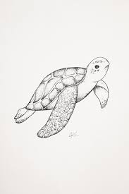 Sea Turtle Drawing Fine Line Artwork In 2021 Turtle Drawing Sea Turtle Drawing Animal Drawings