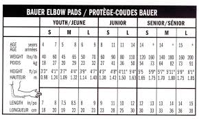 bauer shoulder pad sizing chart bedowntowndaytona com