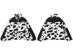 Discover our unique & cute aesthetic clothes. Extreme Aesthetic Borg Zip Up In Cow Print Clout Collection Clout Collection