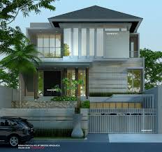 Rumah yang didesain dengan pendekatan fungsional ini mencoba memadukan gaya kolonial modern dan minimalis tropis sehingga sangat cocok dengan kondisi iklim di indonesia. Rumah 3 Lantai Tropis Desain Minimalis Desain Rumah Kantor
