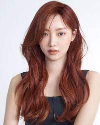2018夏季长发色彩 Chahongardor Hair Color Asian Ginger Hair Color Korean Hair Color