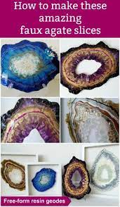 Make Crushed Glass From Dollar Store Glass Vase Filler Nuggets Resin Geodes Diy Resin Crafts Resin Crafts Diy Resin Art