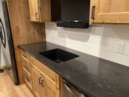 Stylish + sustainable kitchen design at the cambria design. Cambria Mammoth Cave Quartz Creative Surfaces Showroom