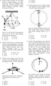 Sebuah benda bermassa 3 kg diikat dengan tali pada langit langit. 45 Soal Latihan Uas 1