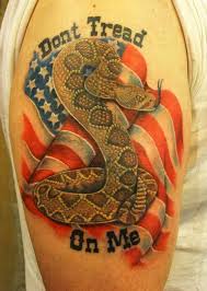'gadsden flag don't tread on me shirt, cases, stickers, pillow, posters, cards' sticker by 8675309. Don T Tread On Me Tattoo