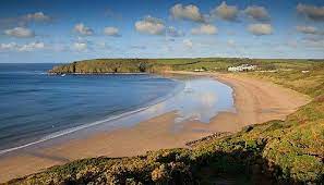 Freshwater East Beach View Over Freshwater East Beach To Trewent Point Beach View Pembrokeshire Coast Pembrokeshire