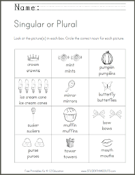 Choose the correct form of the. Singular Or Plural Nouns Worksheet Free To Print Pdf File For Primary School Students Nouns Worksheet Plurals Worksheets Plural Nouns Worksheet