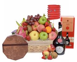 Delightful Fruit Hamper With Peninsula Mooncake Tonic Wine By Gift Hampers Sg Fruit Hampers Fruit Moon Cake