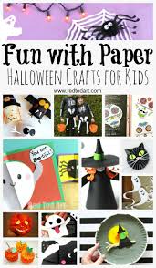 This would be a great activity to keep kids busy before they head out for the night! Paper Halloween Crafts Red Ted Art Make Crafting With Kids Easy Fun