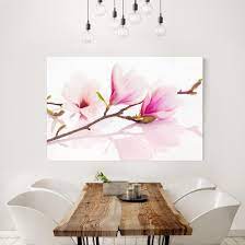 Stampa Su Tela Delicate Magnolia Branch Orizzontale 3 2 Stampa Su Tela Carta Da Parati Quadri Su Tela