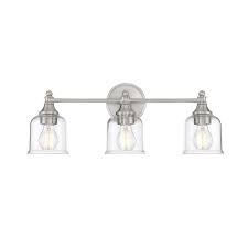 Park Harbor Phvl3163bn Brushed Nickel Hesby 3 Light 23 Wide Bathroom Vanity Light In 2020 Park Harbor Bathroom Vanity Lighting Vanity Lighting