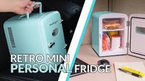 Descubre la mejor forma de comprar online. Rf6rraq Retro 6 Can Personal Mini Fridge Youtube