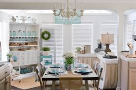 The end tables are from hobby lobby, adorned with lamps from homegoods. Farmhouse Style Decorating With Color Fox Hollow Cottage