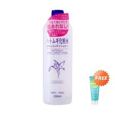 My skin immediately feels soothed. Jual Hatomugi Skin Conditioner Gel Toner Lotion 500 Ml Free Cleansing Foam 50 Ml Terbaru Juni 2021 Blibli