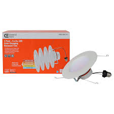 4.2 out of 5 stars 4. Commercial Electric 5 6 In Matte White Integrated Led Recessed Trim 5 Ways 4 Pack Ns01aa11fr1 259 The Home Depot