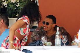 More images for memphis depay wife » Memphis Depay Puffs Cigar On Holiday With Fiancee Daily Mail Online