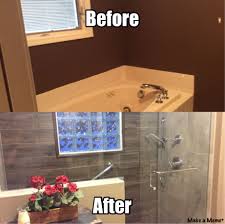 Bathroom Redo 1 Month To Replace Jacuzzi With Walkin Shower And Turn Old Shower Into Linen Closet Walkin Shower Bathroom Redo Bathrooms Remodel