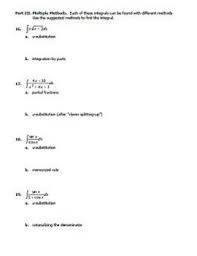 Homework help resource ch 14. Integration Practice For Ap Calculus Bc By Emily P K Tpt