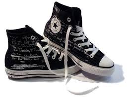 Black And Blue Converse Shoes Cobain S Chucks Converse Shoes Star Sneakers