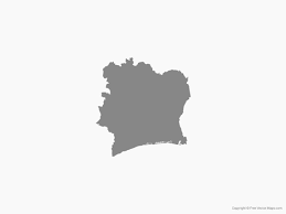 ___ satellite view and map of côte d'ivoire (ivory coast). Vector Maps Of The Ivory Coast Free Vector Maps