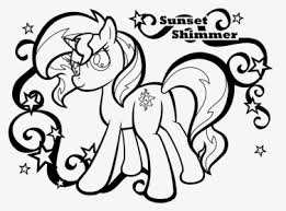 A special short story, featuring the origins of sunset shimmer, was published in the idw my little pony: My Little Pony Sunset Shimmer Coloring Pages Hd Png Download Transparent Png Image Pngitem