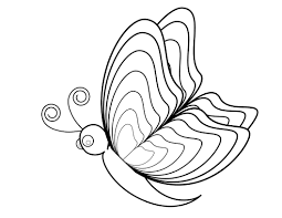 A simple coloring page with the same insect. Free Printable Butterfly Coloring Pages For Kids