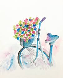 Old bicycle bicycle art old bikes garden painting painting flowers diy painting bike planter bicycle pictures vintage bicycles more information. Vintage Bicycle Painting By Rahna Saj Saatchi Art
