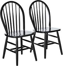 Check out our windsor back selection for the very best in unique or custom, handmade pieces from our shops. Amazon Com Winsome 29836 Windsor 2 Pc Set Rta Black Chair Chairs