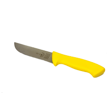 ام شوكة مقبض بلاستك لون أصفر مقاس14 سم