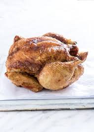 This Recipe For Flavourful Rotisserie Style Air Fryer Whole Chicken Give You Perfectly Cooked Stuffed Whole Chicken Air Fryer Recipes Chicken Air Fryer Recipes