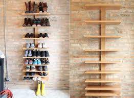 cantilever shelf diy shoe storage rack shelves made with plumbing pipes