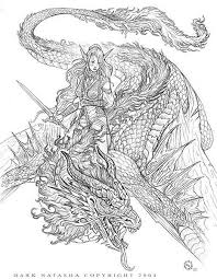 Fantasy Riders Para Colorear