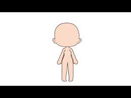Drawing Easy Drawing Base Gacha Life Plain Body #gacha #life #gachalife #clothes sticker by ingelth. drawing base gacha life plain body