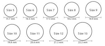 Wedding Ring Size Chart Wedding Rings Depot Fire Opal