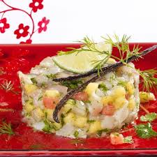 Tartare De Bar A La Mangue Recette Recettes De Cuisine Recette Et Tartare De Bar
