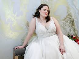 Wedding salons usually just have one average size for the dresses. Plus Size Wedding Dresses How To Shop For The Best Styles Glamour