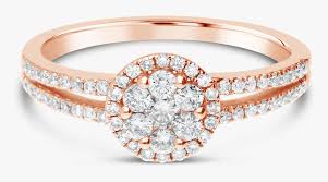 Are you searching for wedding ring png images or vector? Propose Tonight 14k Rose Gold Round Diamond Halo Split Engagement Ring Hd Png Download Kindpng