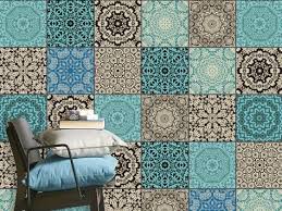 Fliesenaufkleber Set Fur Kuche Bad Design Marokkanisch Fliesenaufkleber Wandkachel Selbstklebende Wandfliesen