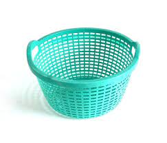 Turquoise Laundry Basket Vintage 1950s Round Plastic Clothes Etsy Laundry Basket Vintage Laundry Room Clothes Basket Buy zentique french market round basket, medium.