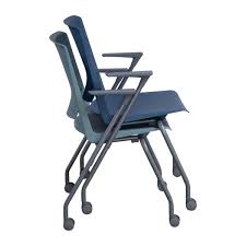 Comfort is not about your chair—it's about you. Haworth Very Mobile Stack Chair Used Light Blue National Office Interiors And Liquidators