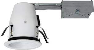 Standard recessed lights are designed to be installed. Patriot Lighting 4 Remodel Non Ic Recessed Housing With White Baffle 4 Pack At Menards