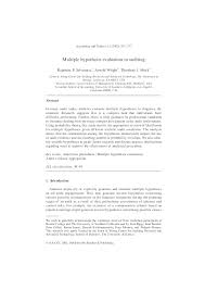 Hypothesis example in research paper : Pdf Multiple Hypothesis Evaluation In Auditing Rajendra P Srivastava Academia Edu