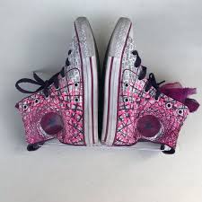 Bottom of sole measures approx 10. Converse Shoes Converse All Star High Top With Tulle Poshmark