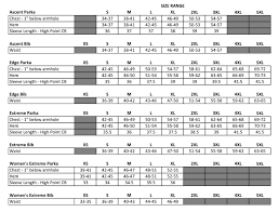 74 rational clam ice armor size chart