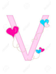 Heart alphabet letter v stock photo download image now. The Letter V In The Alphabet Set Heart Of Valentine Stock Photo Picture And Royalty Free Image Image 16616807