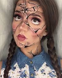 creepy broken doll makeup tutorial