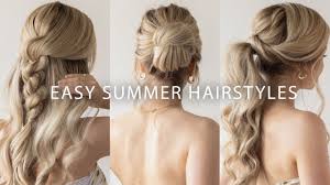 Once the humidity hits, every day feels like a bad hair day. 3 Cute Easy Summer Hairstyles 2020 Youtube