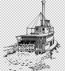 It traveled up the mississippi river from new orleans and back to louisville. Paddle Steamer Coloring Book Steamboat Png Clipart Black And White Boat Boating Coloring Book Drawing Free